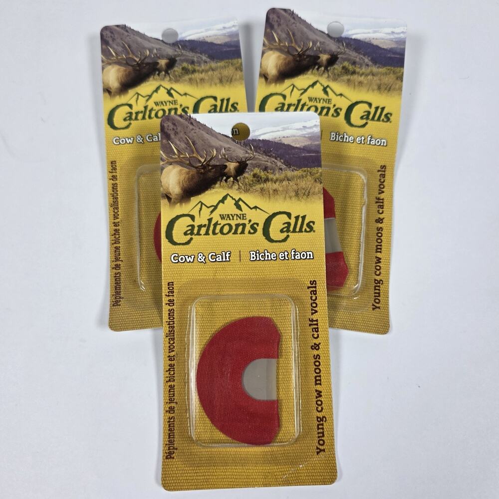 Wayne Carlton's Elk Calls: Cow & Calf Biche et faon New Set of 3